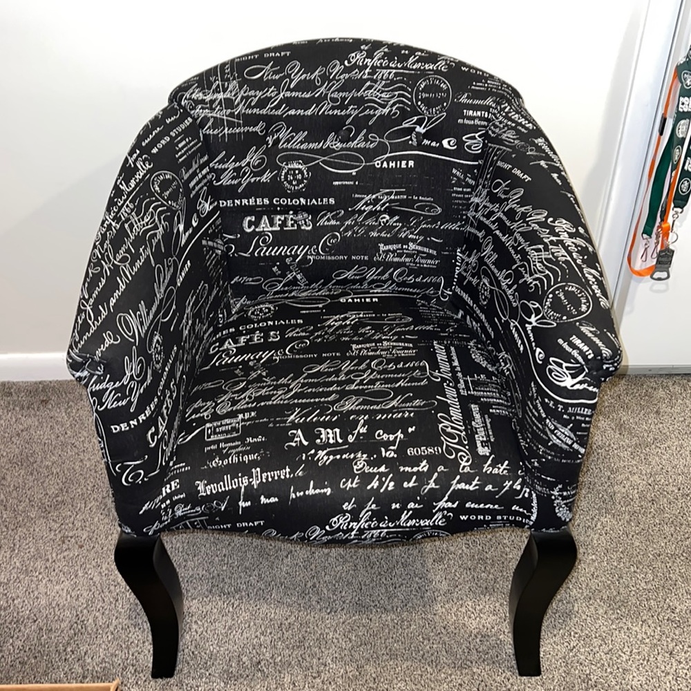 Paris Themed Chair (Home Goods)